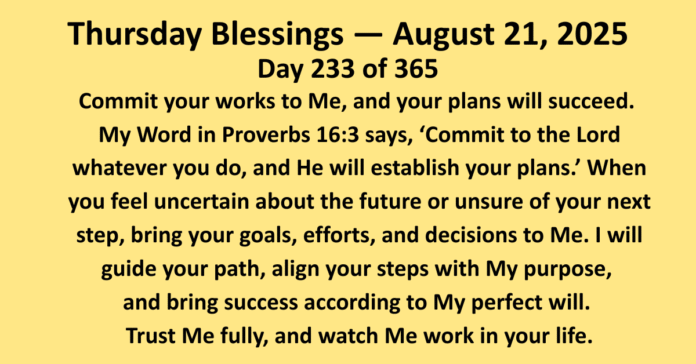 Thursday Blessings August 21 Thursday Blessings August 21