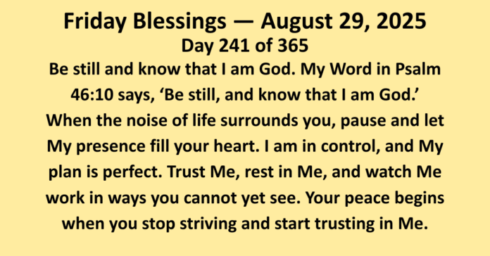 friday Blessings August 29