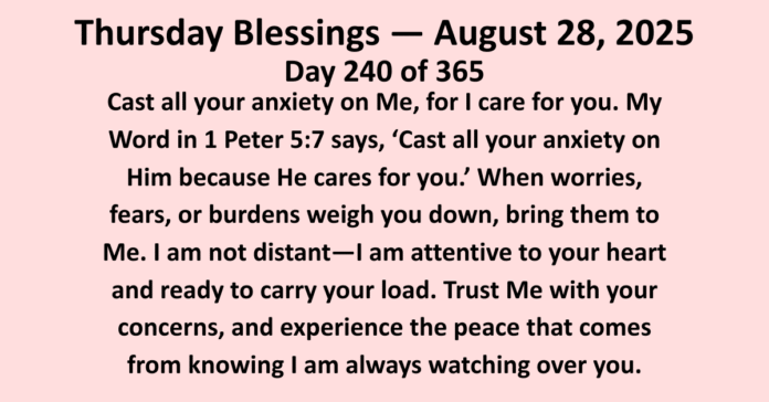 thursday Blessings August 28
