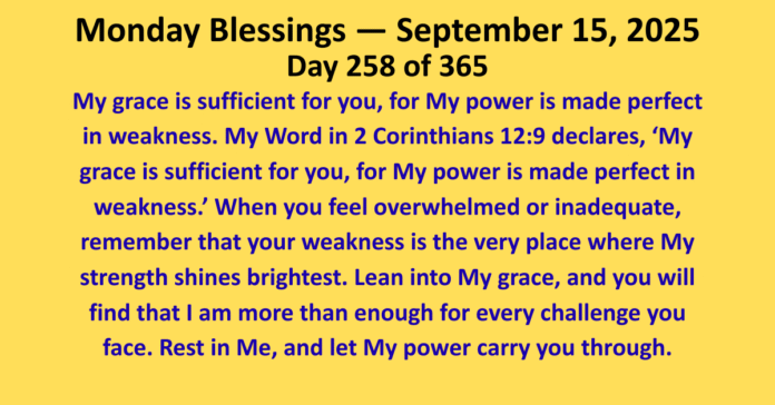 Monday Blessings september 15