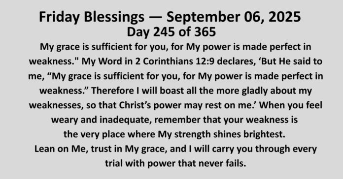 friday Blessings A september 6